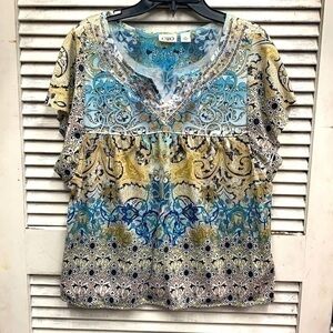 Cato paisley print blouse size medium